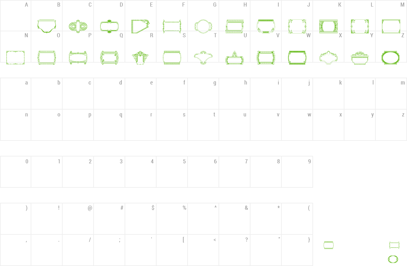 Font Vintage Frames 19 preview